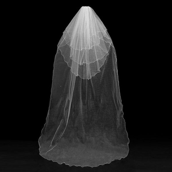 bridal veils 2021 elegant wedding accessories 3 meters 4 layers beaded veil white simple with comb, Black
bridal veils 2021 elegant wedding accessories 3 meters 4 layers beaded veil white simple with comb, Black