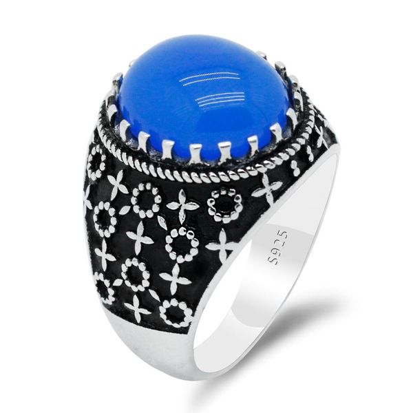 cluster rings blue natural agate stone real 925 sterling silver ring for men plants sun flower classic style turkish wedding fine jewelry, Golden;silver
cluster rings blue natural agate stone real 925 sterling silver ring for men plants sun flower classic style turkish wedding fine jewelry, Golden;silver