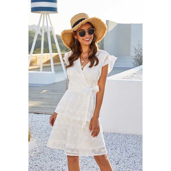 summer of white hollow female cake short sleeve cleavage dress wl208 lace, Black;gray
summer of white hollow female cake short sleeve cleavage dress wl208 lace, Black;gray