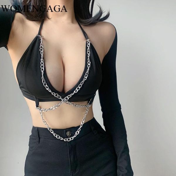 women's tanks & camis 2021 summer black womens v neck girl female chain fashion tank exposed navel e225, White
women's tanks & camis 2021 summer black womens v neck girl female chain fashion tank exposed navel e225, White