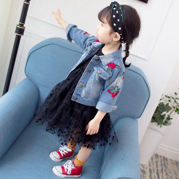 jackets 2021 fashion embroidered flowers denim jacket for girls children spring autumn coats casual outerwear overcoats 1-5y, Blue;gray
jackets 2021 fashion embroidered flowers denim jacket for girls children spring autumn coats casual outerwear overcoats 1-5y, Blue;gray