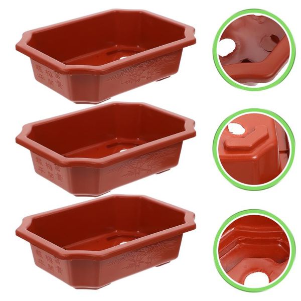 planters & pots 10pcs flower garden plant containers with drainage brown 
planters & pots 10pcs flower garden plant containers with drainage brown