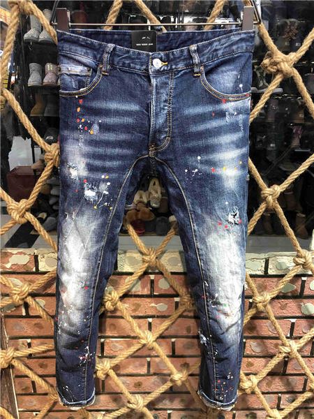 2021 summer classic hole men's jeans holed motorcycle rock tight slim striped fashion pants size 28-30-32-34-36-38 t37, Blue
2021 summer classic hole men's jeans holed motorcycle rock tight slim striped fashion pants size 28-30-32-34-36-38 t37, Blue