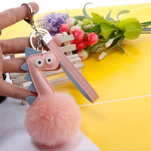 keychains 10pcs/lot cute plush pompom dinosaur keychain for women fluffy fur ball faux animal key chain car bag ring, Silver
keychains 10pcs/lot cute plush pompom dinosaur keychain for women fluffy fur ball faux animal key chain car bag ring, Silver