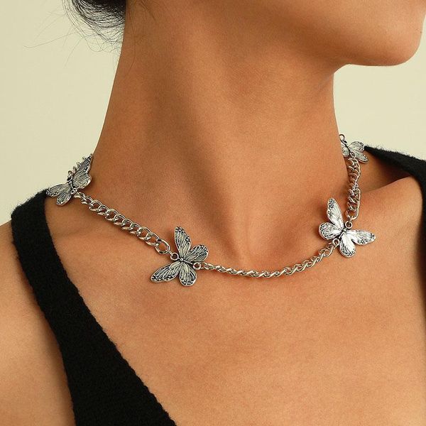 chokers vintage punk thick chain alloy butterfly choker necklace women hollow geometric clavicle chocker colar jewelry gift, Golden;silver
chokers vintage punk thick chain alloy butterfly choker necklace women hollow geometric clavicle chocker colar jewelry gift, Golden;silver
