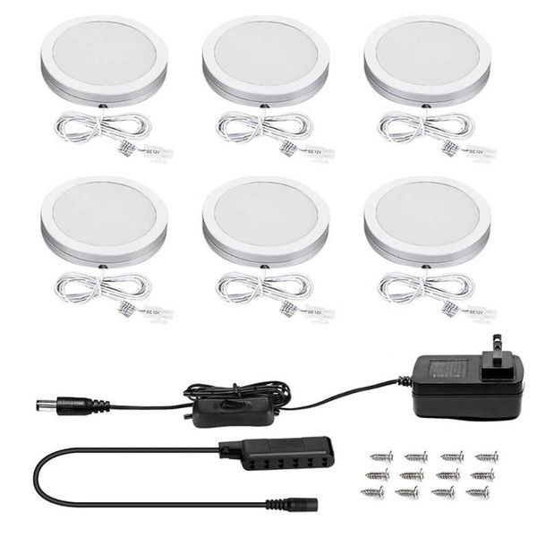 6pcs led dimmable under cabinet light puck kit home decoration wardrobe night lamps for kitchen counter shelf lights
6pcs led dimmable under cabinet light puck kit home decoration wardrobe night lamps for kitchen counter shelf lights