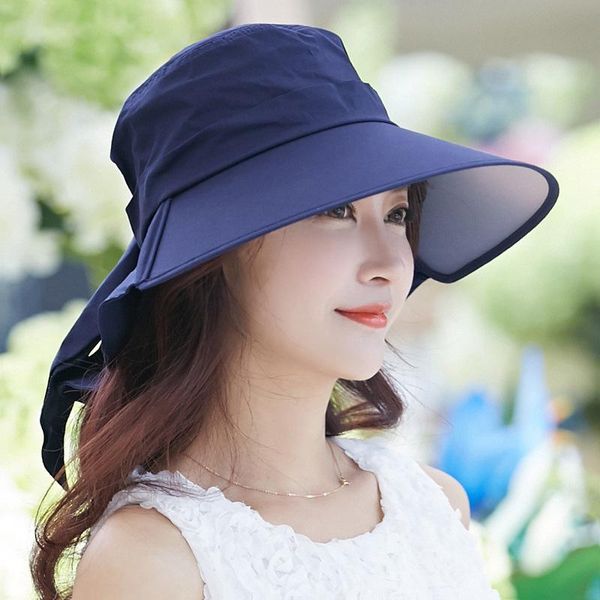 wide brim hats women sun hat summer beach folding sunscreen anti-uv travel biking fashion cap, Blue;gray
wide brim hats women sun hat summer beach folding sunscreen anti-uv travel biking fashion cap, Blue;gray
