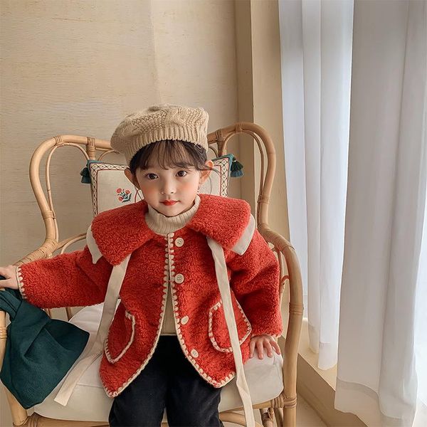 down coat girls autumn and winter 2021 korean version of the western style bowknot wool sweater late lamb, Blue;gray
down coat girls autumn and winter 2021 korean version of the western style bowknot wool sweater late lamb, Blue;gray