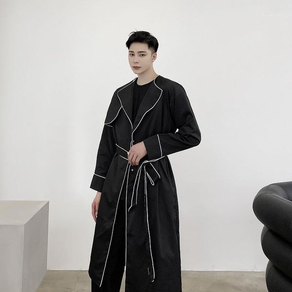 men's trench coats male women streetwear vintage fashion loose jacket cardigan outerwear men casual thin long coat, Tan;black
men's trench coats male women streetwear vintage fashion loose jacket cardigan outerwear men casual thin long coat, Tan;black