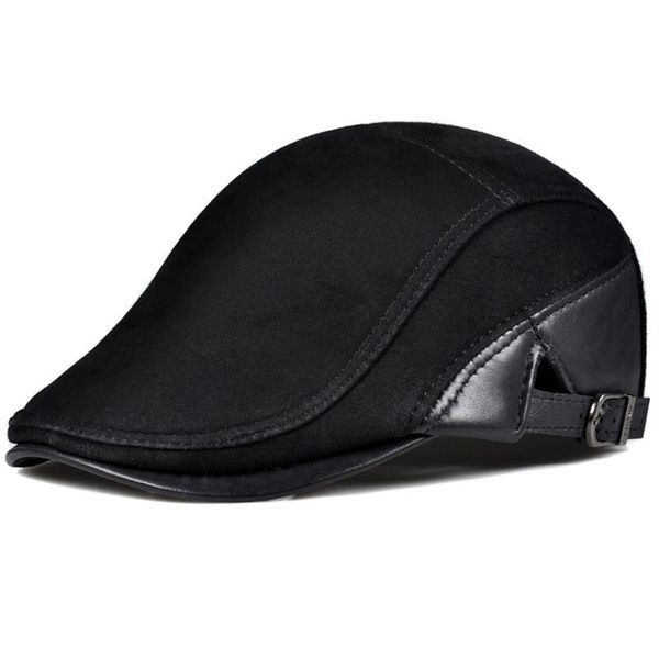 berets wholesale flat cap for men autumn winter real leather male female beret patchwork black brown british style ivy, Blue;gray
berets wholesale flat cap for men autumn winter real leather male female beret patchwork black brown british style ivy, Blue;gray
