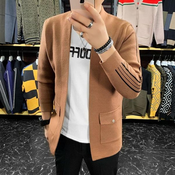 men's jackets autumn cardigan men clothing fashion 2021 solid korean sweater front pocket loose casual mens 4 color m-3xl, Black;brown
men's jackets autumn cardigan men clothing fashion 2021 solid korean sweater front pocket loose casual mens 4 color m-3xl, Black;brown