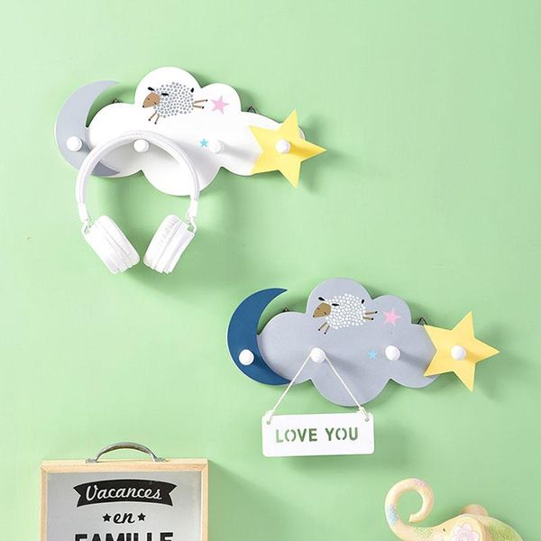 cute cloud cartoon hook key holder home decoration accessories storage coat bathroom organizer wooden star and moon four hooks & rails
cute cloud cartoon hook key holder home decoration accessories storage coat bathroom organizer wooden star and moon four hooks & rails