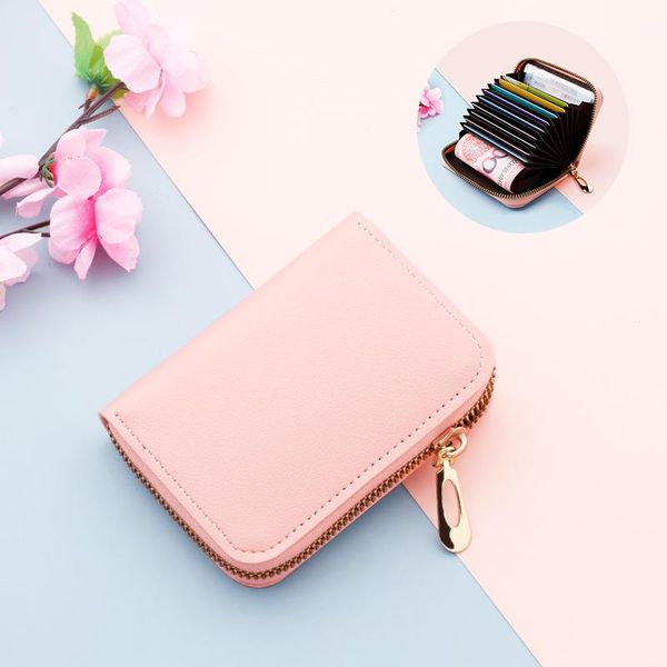 card holders 11/22 bits women's organ zipper holder credit bank case pink black business coin purse pu leather organizer wallet, Brown;gray
card holders 11/22 bits women's organ zipper holder credit bank case pink black business coin purse pu leather organizer wallet, Brown;gray