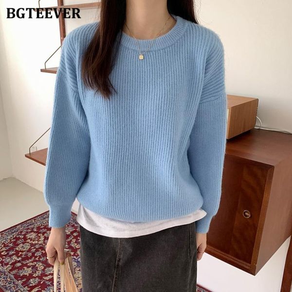 women's sweaters bgteever autumn winter chic loose women knitted pullovers casual o-neck full sleeve female solid ladies jumpers, White;black
women's sweaters bgteever autumn winter chic loose women knitted pullovers casual o-neck full sleeve female solid ladies jumpers, White;black