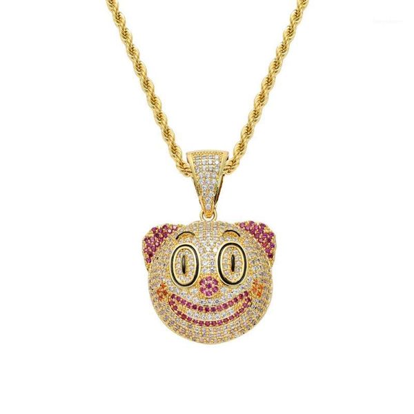 brass cz jewelry lovely cartoon clown head portrait pendant kids gift hip hop necklace cn1561, Silver
brass cz jewelry lovely cartoon clown head portrait pendant kids gift hip hop necklace cn1561, Silver
