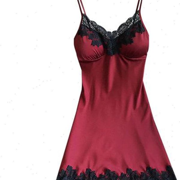 fashion soft and comfortable womens sleepwears padded v neck lace strappy underwear nightdress charming home sleepwear, Black;red
fashion soft and comfortable womens sleepwears padded v neck lace strappy underwear nightdress charming home sleepwear, Black;red