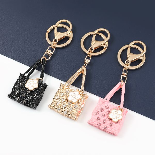 elegant crystal gold bag shape keychains rhinestone flower keyring car holder for women men jewelry drop shipping, Slivery;golden
elegant crystal gold bag shape keychains rhinestone flower keyring car holder for women men jewelry drop shipping, Slivery;golden