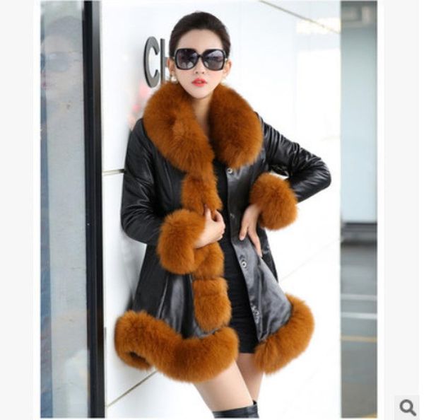 women's fur & faux female plus size m-6xl winter women coat sheepskin coats warm with collars slim, Black
women's fur & faux female plus size m-6xl winter women coat sheepskin coats warm with collars slim, Black