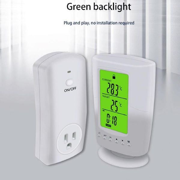 smart home control programmable wireless temperature controller household thermostat socket
smart home control programmable wireless temperature controller household thermostat socket