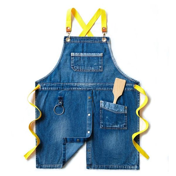 aprons denim jeans canvas apron cross back adjustable chef multi-pocket sleeveless strap and large pockets
aprons denim jeans canvas apron cross back adjustable chef multi-pocket sleeveless strap and large pockets
