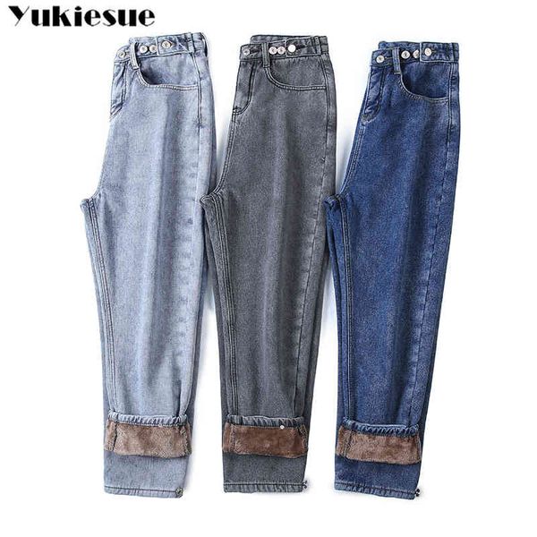 winter thick fleece warm loose mom harem pants jeans women high waist casual streetwear female blue denim plus size xl 210518
winter thick fleece warm loose mom harem pants jeans women high waist casual streetwear female blue denim plus size xl 210518