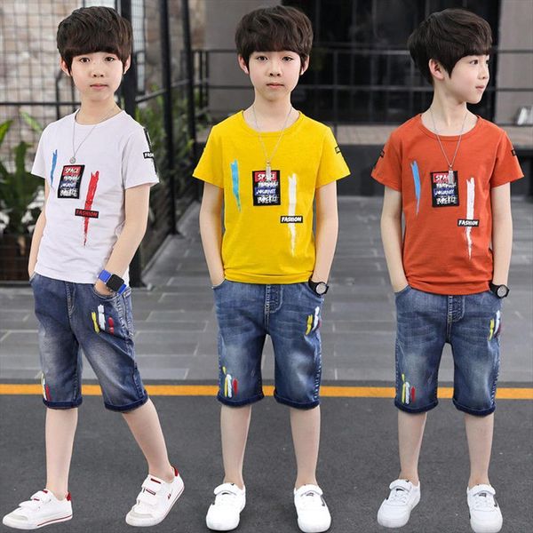 summer boys clothes sport suit set fashion casual short sleeve o neck childrens clothing, White
summer boys clothes sport suit set fashion casual short sleeve o neck childrens clothing, White