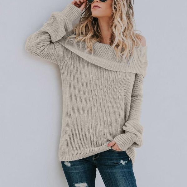 casual long sleeve knitted sweater women warm winter oversize female oversized sweaters pullover off shoulder women's, White;black
casual long sleeve knitted sweater women warm winter oversize female oversized sweaters pullover off shoulder women's, White;black