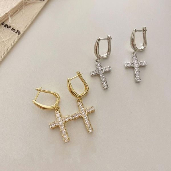 design gold silver color crystal beads inlaid jesus cross pendant earrings for women charms fashion ear jewelry stud, Golden;silver
design gold silver color crystal beads inlaid jesus cross pendant earrings for women charms fashion ear jewelry stud, Golden;silver
