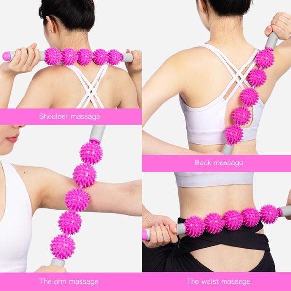 yoga massage stick 5 spiky balls trigger point muscle roller perfect for athletes runners sprinters shoulder accessories
yoga massage stick 5 spiky balls trigger point muscle roller perfect for athletes runners sprinters shoulder accessories