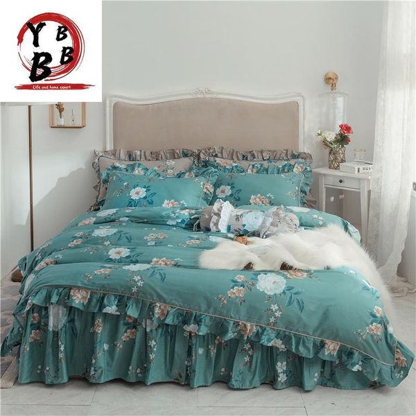 bedding sets luxury european american floral set 100% cotton bed skirt duvet cover twin king quilt
bedding sets luxury european american floral set 100% cotton bed skirt duvet cover twin king quilt