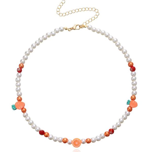 chokers simulated pearl polymer clay choker soft pottery fruit necklace colorful surfer bead collar handmade femme jewelry gift, Golden;silver
chokers simulated pearl polymer clay choker soft pottery fruit necklace colorful surfer bead collar handmade femme jewelry gift, Golden;silver