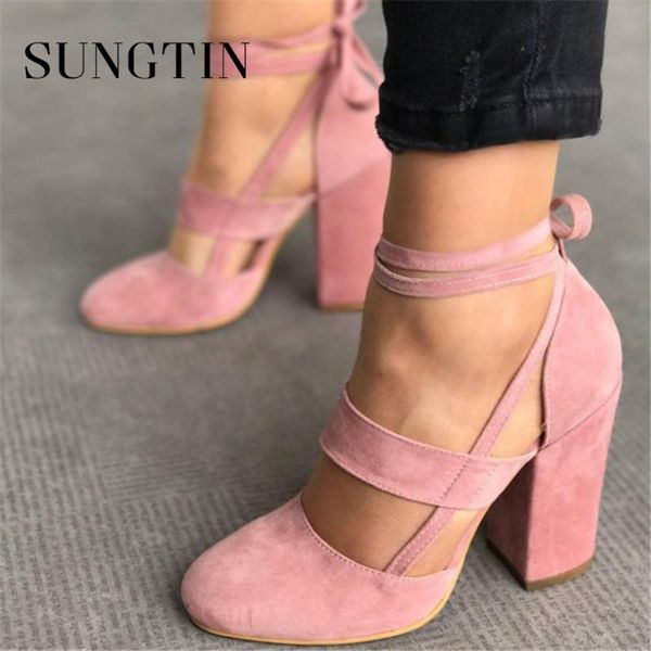 sungtin 2021 women sandals fashion high heels woman casual ankle strap lace up spring summer shoes pink, Black
sungtin 2021 women sandals fashion high heels woman casual ankle strap lace up spring summer shoes pink, Black