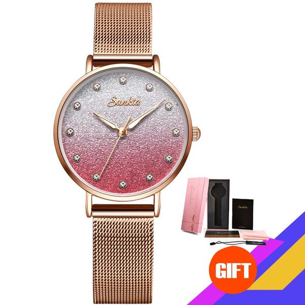 wristwatches sunkta woman watches fashion quartz watch lady mesh watchband casual waterproof wristwatch gift for wife 2021+box, Slivery;brown
wristwatches sunkta woman watches fashion quartz watch lady mesh watchband casual waterproof wristwatch gift for wife 2021+box, Slivery;brown