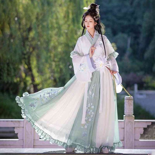 chinese hanfu female spring and summer flower god gives waist length ancient costume fairy style beautiful ancient costume dress new, Black;red
chinese hanfu female spring and summer flower god gives waist length ancient costume fairy style beautiful ancient costume dress new, Black;red