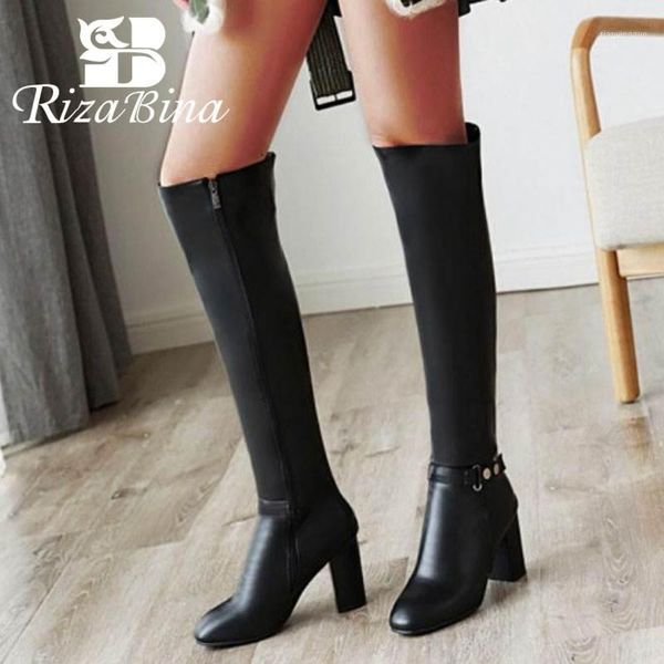 boots rizabina big size 33-45 women thigh high metal buckle zipper winter warm fur shoes office ladies heels1, Black
boots rizabina big size 33-45 women thigh high metal buckle zipper winter warm fur shoes office ladies heels1, Black