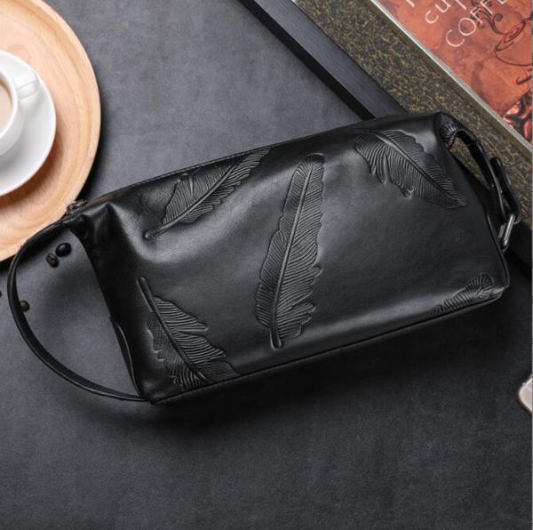 wholesale men handbag multifunctional leathers fashion wrist bag soft and comfortable first layer leather business hand clutch embossed bags, Red;black
wholesale men handbag multifunctional leathers fashion wrist bag soft and comfortable first layer leather business hand clutch embossed bags, Red;black