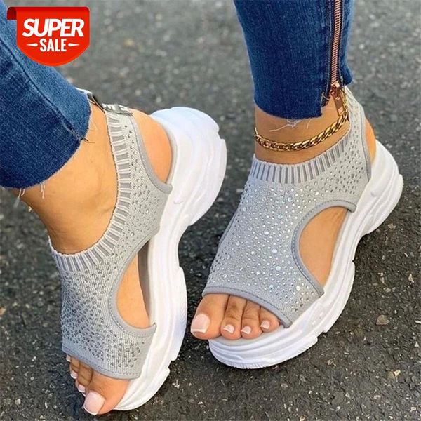 mesh platform sandals women summer shoes fashion knitted elastic slip-on rhinestone hollow breathable sneakers #mz2b, Black
mesh platform sandals women summer shoes fashion knitted elastic slip-on rhinestone hollow breathable sneakers #mz2b, Black
