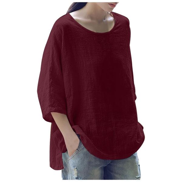 women's t-shirt solid color tshirts casual cotton loose linen medium sleeveplus size women tee femme camisetas mujer manga corta, White
women's t-shirt solid color tshirts casual cotton loose linen medium sleeveplus size women tee femme camisetas mujer manga corta, White