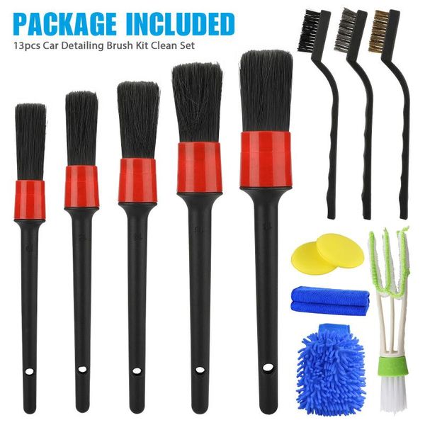 car detailing brush kit boar hair vehicle auto engine wheel brushes for leather air vents rim cleaning dirt dust clean tools sponge
car detailing brush kit boar hair vehicle auto engine wheel brushes for leather air vents rim cleaning dirt dust clean tools sponge