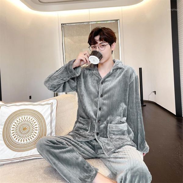 men's sleepwear autumn winter flannel women pajamas set thick coral fleece pijamas suit nightwear loose casual home clothes loungewear, Black;brown
men's sleepwear autumn winter flannel women pajamas set thick coral fleece pijamas suit nightwear loose casual home clothes loungewear, Black;brown