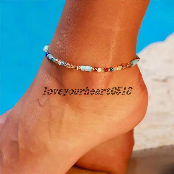 summer crystal beads anklets for women female barefoot sandals foot jewelry multi color ankle bracelets woman leg chain jewelry, Red;blue
summer crystal beads anklets for women female barefoot sandals foot jewelry multi color ankle bracelets woman leg chain jewelry, Red;blue