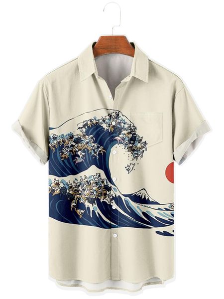 men's casual shirts 2021 short sleeve lapel shirt large size ukiyoe 5 3d printed with pocket, White;black
men's casual shirts 2021 short sleeve lapel shirt large size ukiyoe 5 3d printed with pocket, White;black