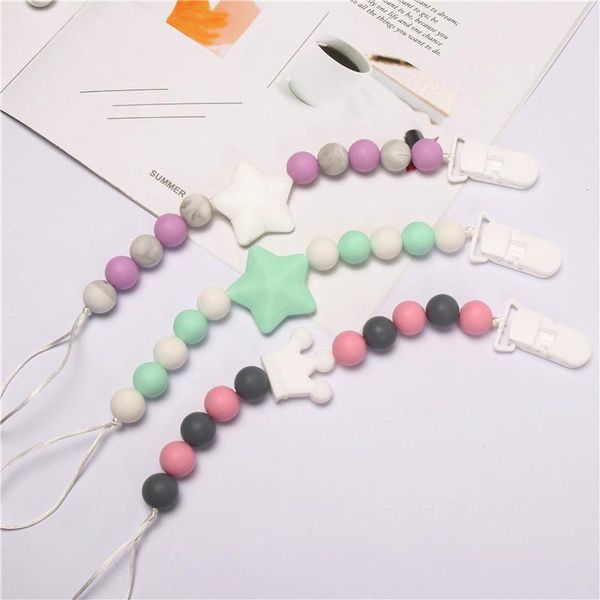pacifiers# baby pacifier holder cute animal silicone pendant bead clip chain 2pcs/lot food grade teething beads diy set
pacifiers# baby pacifier holder cute animal silicone pendant bead clip chain 2pcs/lot food grade teething beads diy set