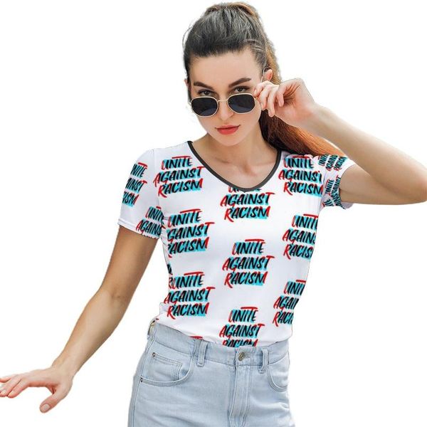 racism tee shirt graphic women t o neck trendy short sleeve casual polyester t-shirt women's, White
racism tee shirt graphic women t o neck trendy short sleeve casual polyester t-shirt women's, White