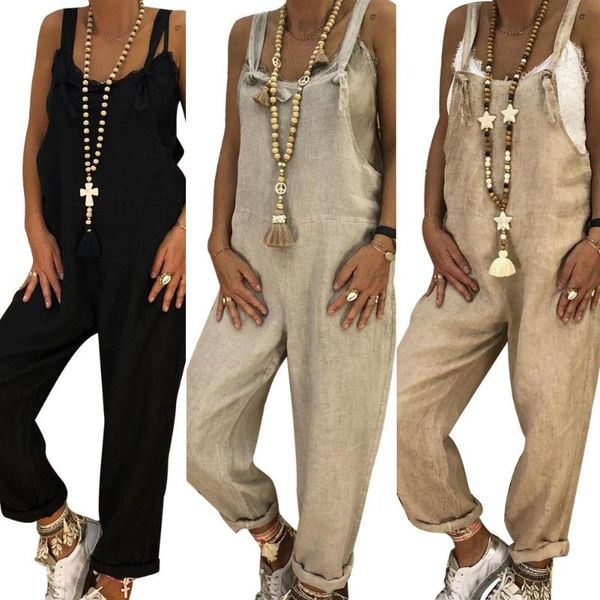 gym clothing women casual long solid color sleeveless overalls romper pants jumpsuit causal style for gifts, White;black
gym clothing women casual long solid color sleeveless overalls romper pants jumpsuit causal style for gifts, White;black