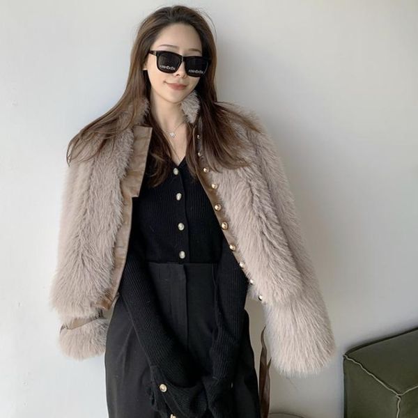women's jackets fashion temperament imitation fur grass one court style autumn and winter thickening leisure short jacket for women, Black;brown
women's jackets fashion temperament imitation fur grass one court style autumn and winter thickening leisure short jacket for women, Black;brown