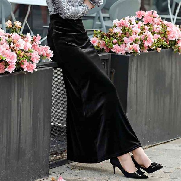 tiyihailey new xs-10xl long maxi straight skirts women elastic high waist winter customer made velour velvet skirt 210412, Black
tiyihailey new xs-10xl long maxi straight skirts women elastic high waist winter customer made velour velvet skirt 210412, Black
