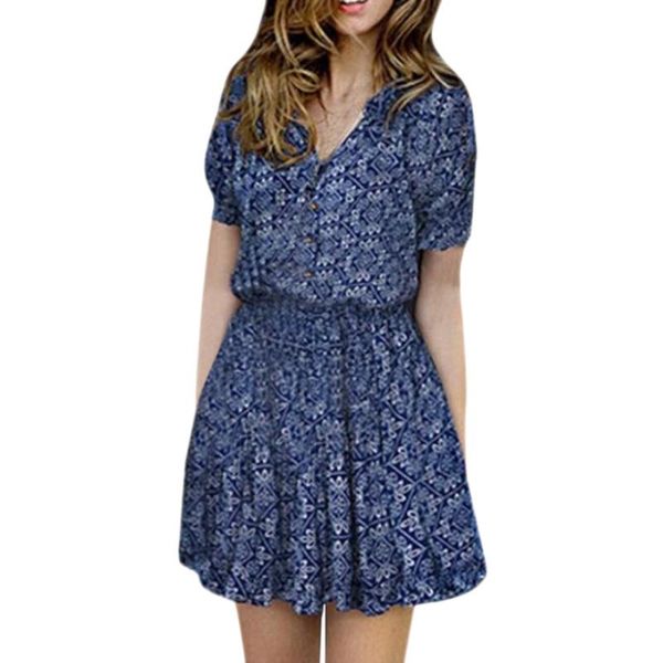 women dress summer korean short sleeve floral print v-neckline beach sundress boho style casualparty mini #45 casual dresses, Black;gray
women dress summer korean short sleeve floral print v-neckline beach sundress boho style casualparty mini #45 casual dresses, Black;gray