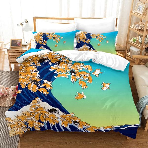 bedding sets home textile ukiyo-e sea animals cat and dog cartoon duvet bed cover pillowcase set children bedroom decoration
bedding sets home textile ukiyo-e sea animals cat and dog cartoon duvet bed cover pillowcase set children bedroom decoration