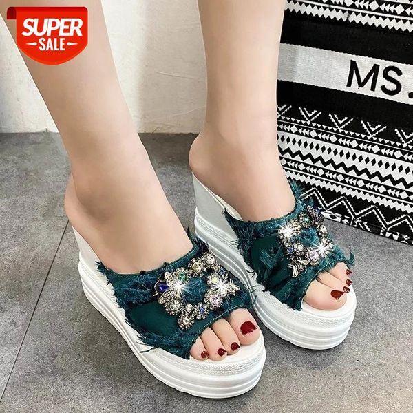 platform slippers high heels 2021 crystals leisure summer wedges sandals woman shoes women mules #6l0d, Black
platform slippers high heels 2021 crystals leisure summer wedges sandals woman shoes women mules #6l0d, Black